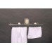 Держатель на два полотенца прозрачный 60х500х110 мм из оргстекла акрила фото